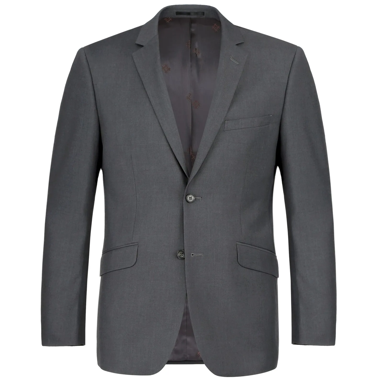 RENOIR 2-Piece Classic Fit Notch Lapel Solid Suit 201-4