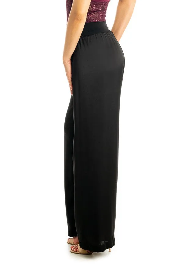 Satin Wide Leg Pants