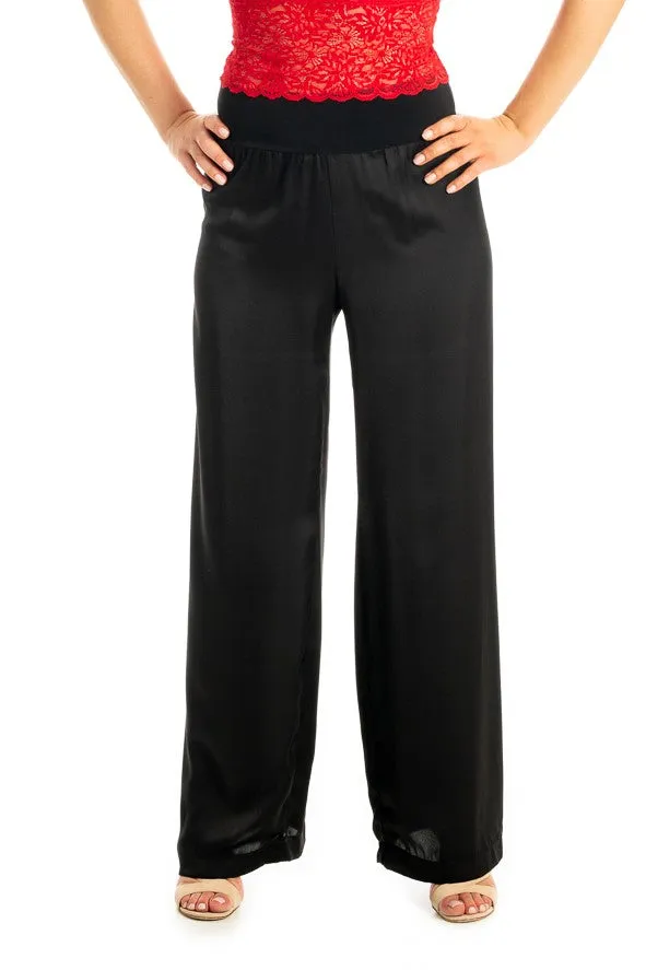 Satin Wide Leg Pants