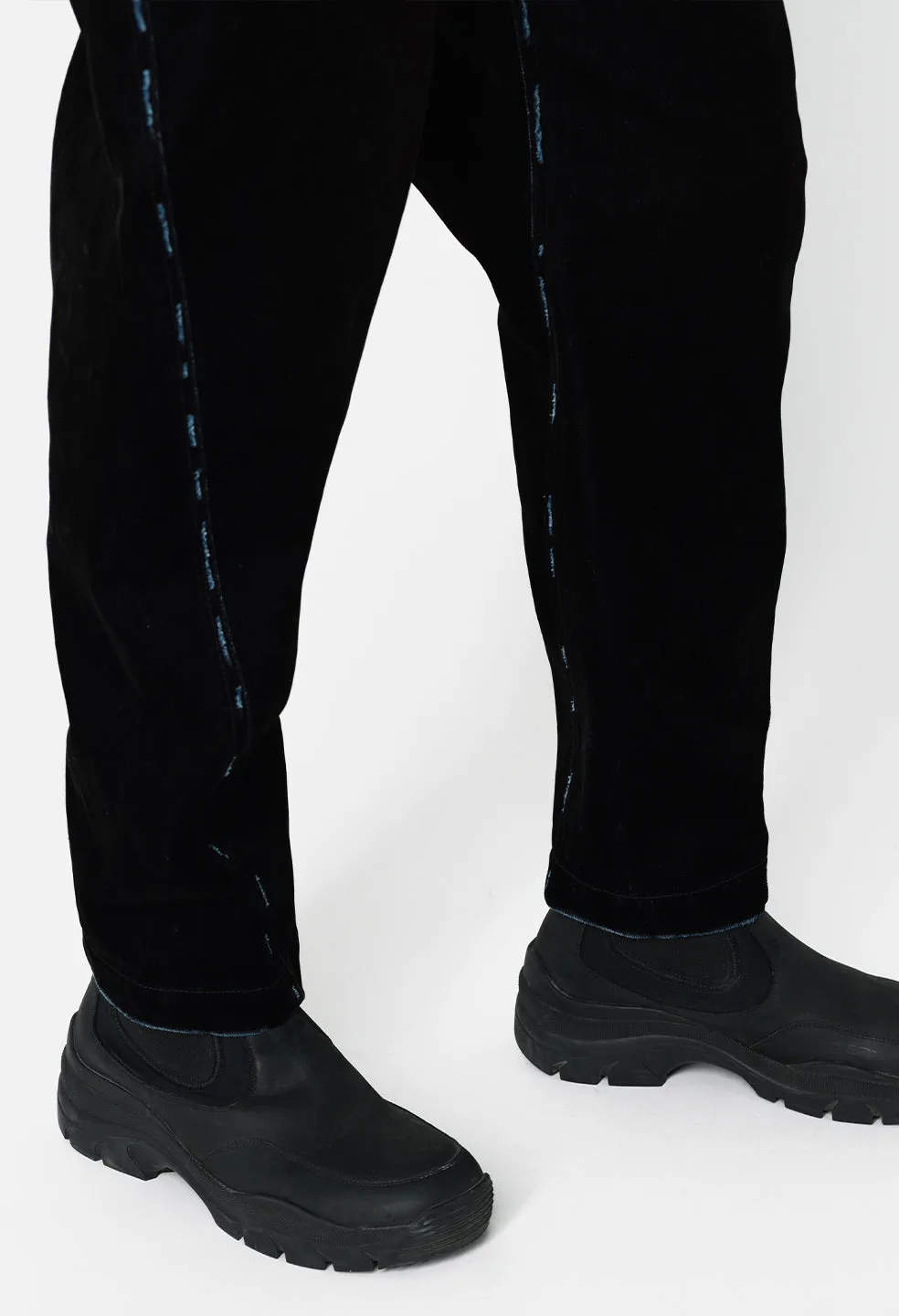 Sendai Trouser / Crush Flock Black