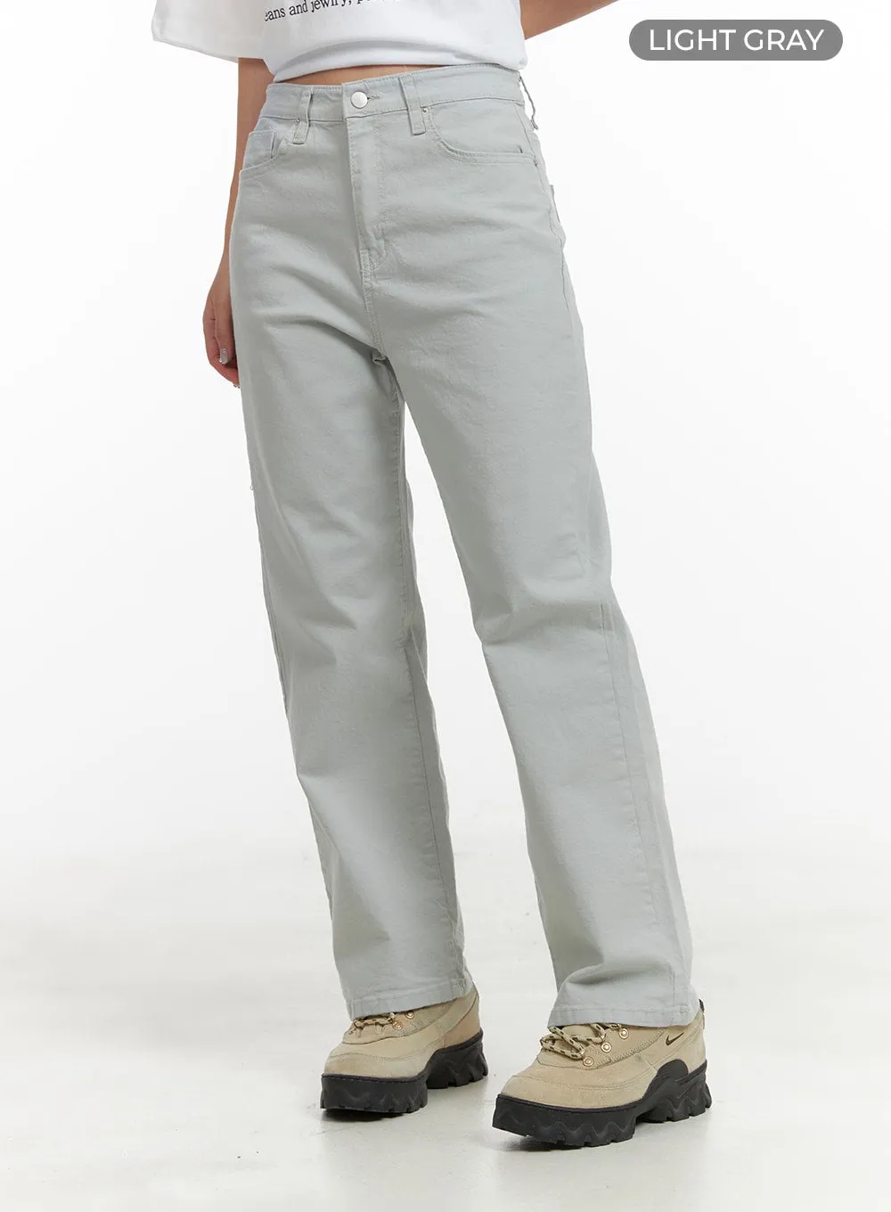 Simple Straight Leg Pants OA415