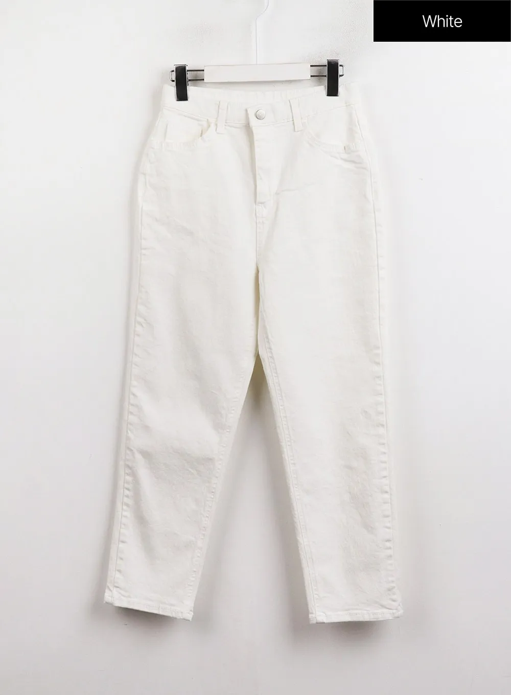 Solid Straight-Leg Pants OJ419