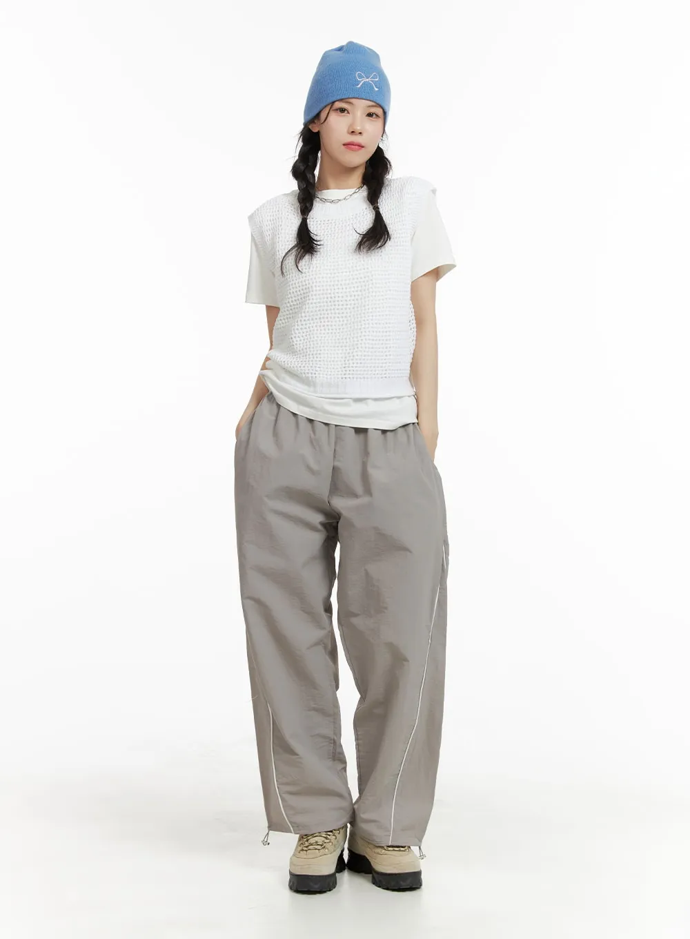 Sporty Drawstring Trousers OM421