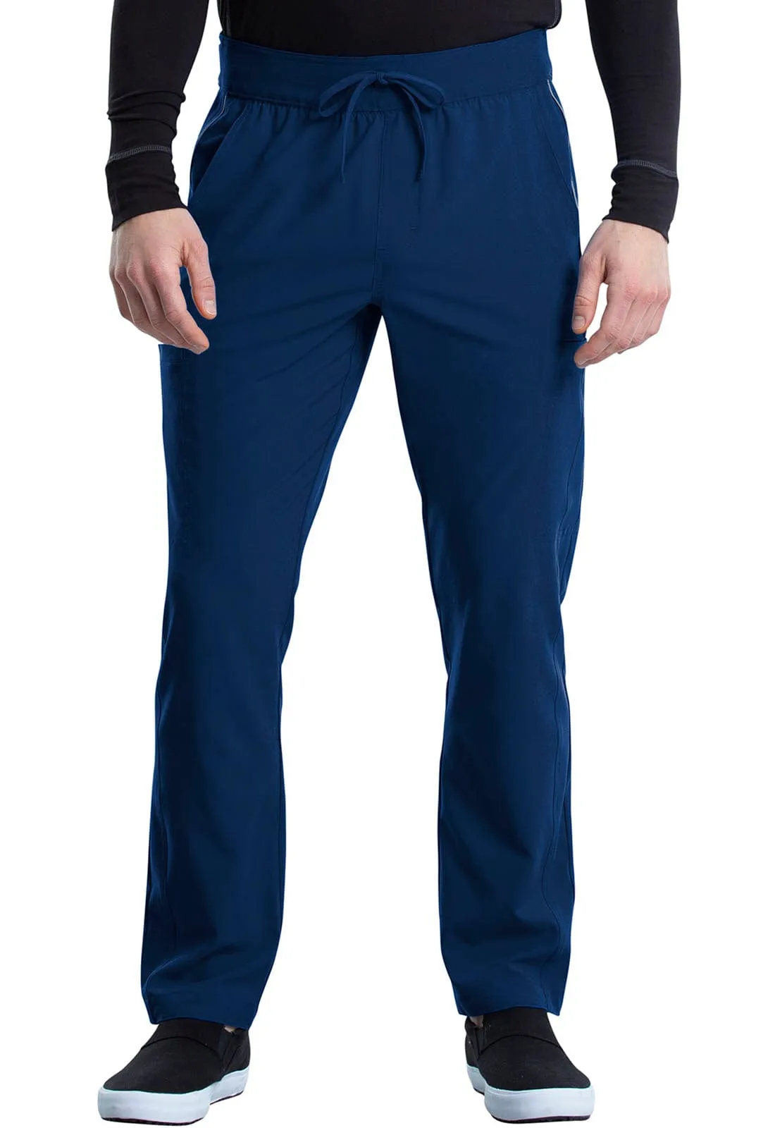 St George's iFlex Regular Men's Drawstring Cargo Scrub Pant Navy - Inseam 31.5" (80cm) STG-CK006