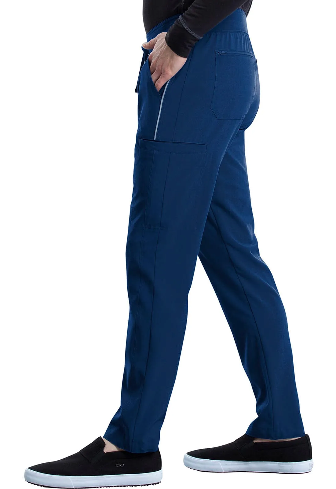 St George's iFlex Regular Men's Drawstring Cargo Scrub Pant Navy - Inseam 31.5" (80cm) STG-CK006