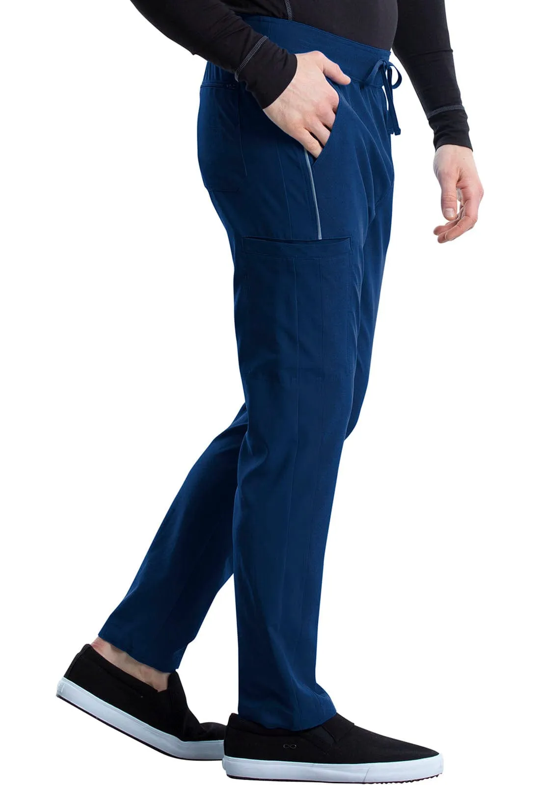 St George's iFlex Regular Men's Drawstring Cargo Scrub Pant Navy - Inseam 31.5" (80cm) STG-CK006