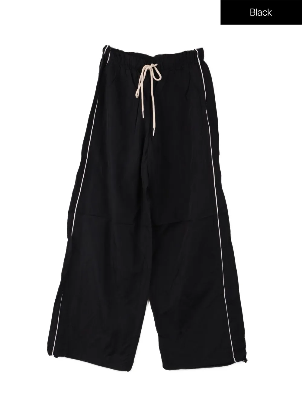 String Nylon Wide Pants CF414