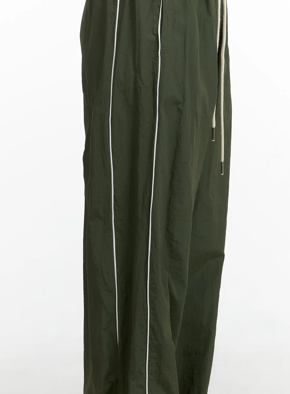 String Nylon Wide Pants CF414