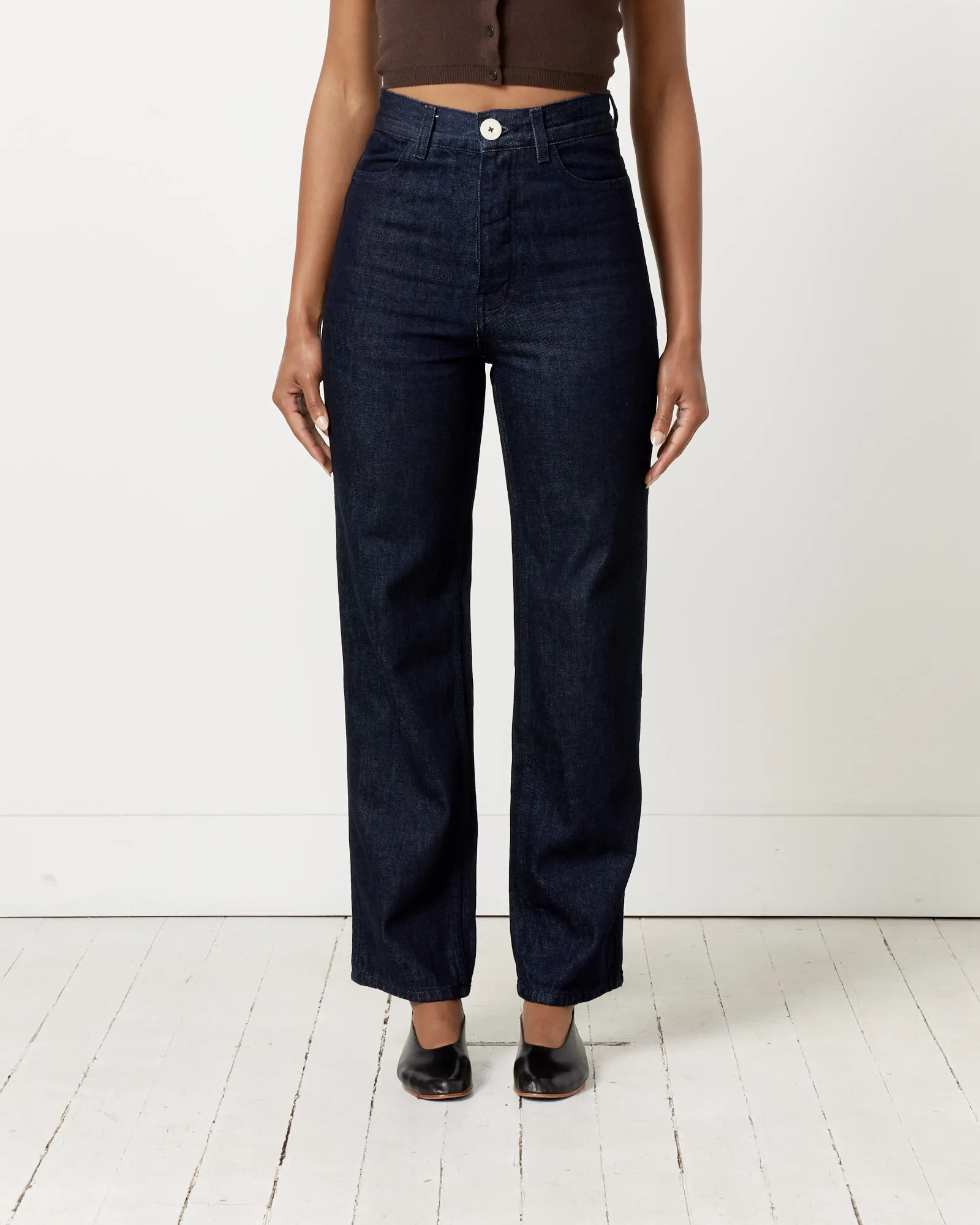 The 225 Blue Stitch Pant in Dark Blue