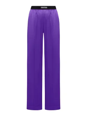 Tom ford women`s silk satin pyjama pants