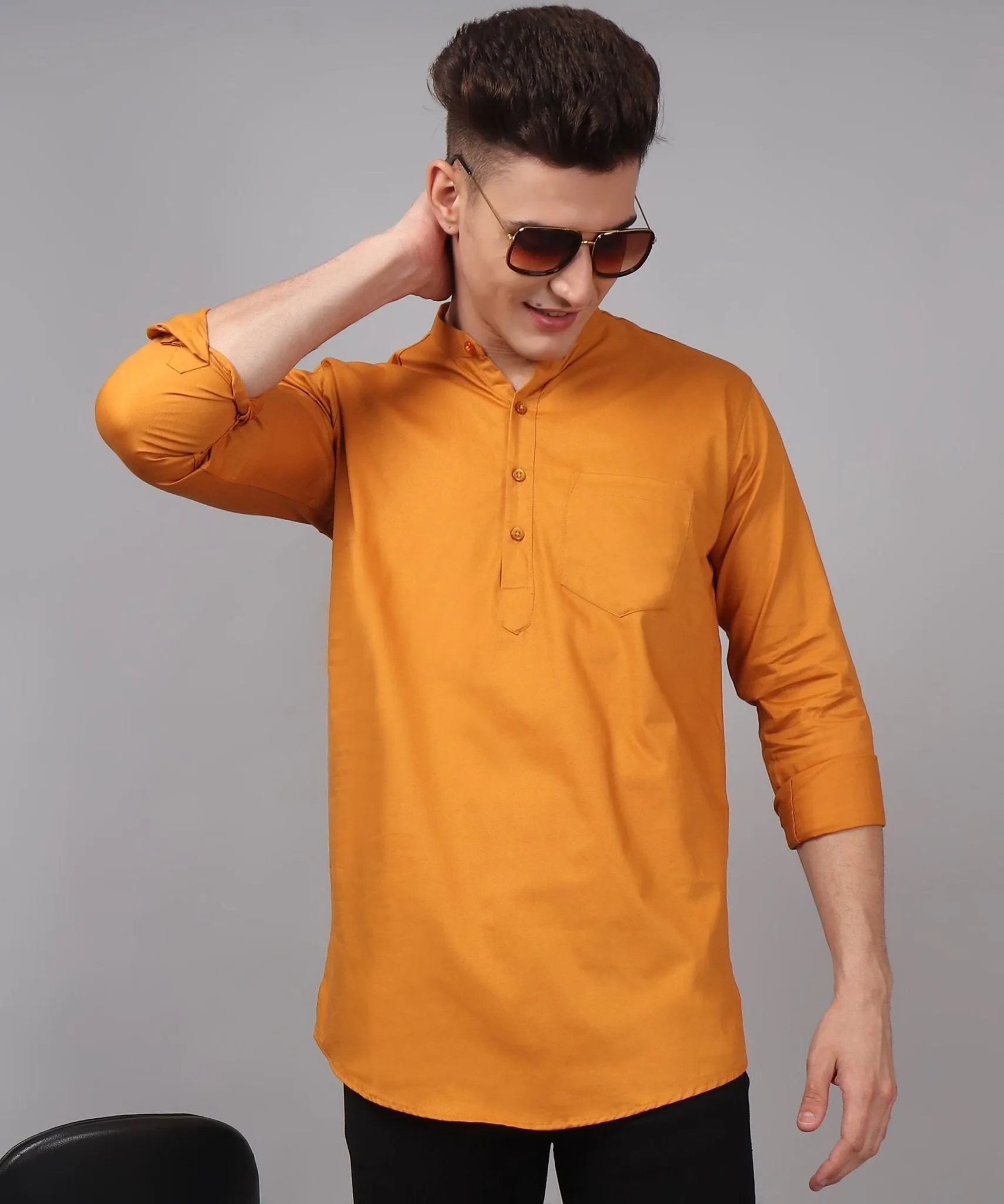 TryBuy Premium Cotton Made Trendy Ethnic Kurta for Men