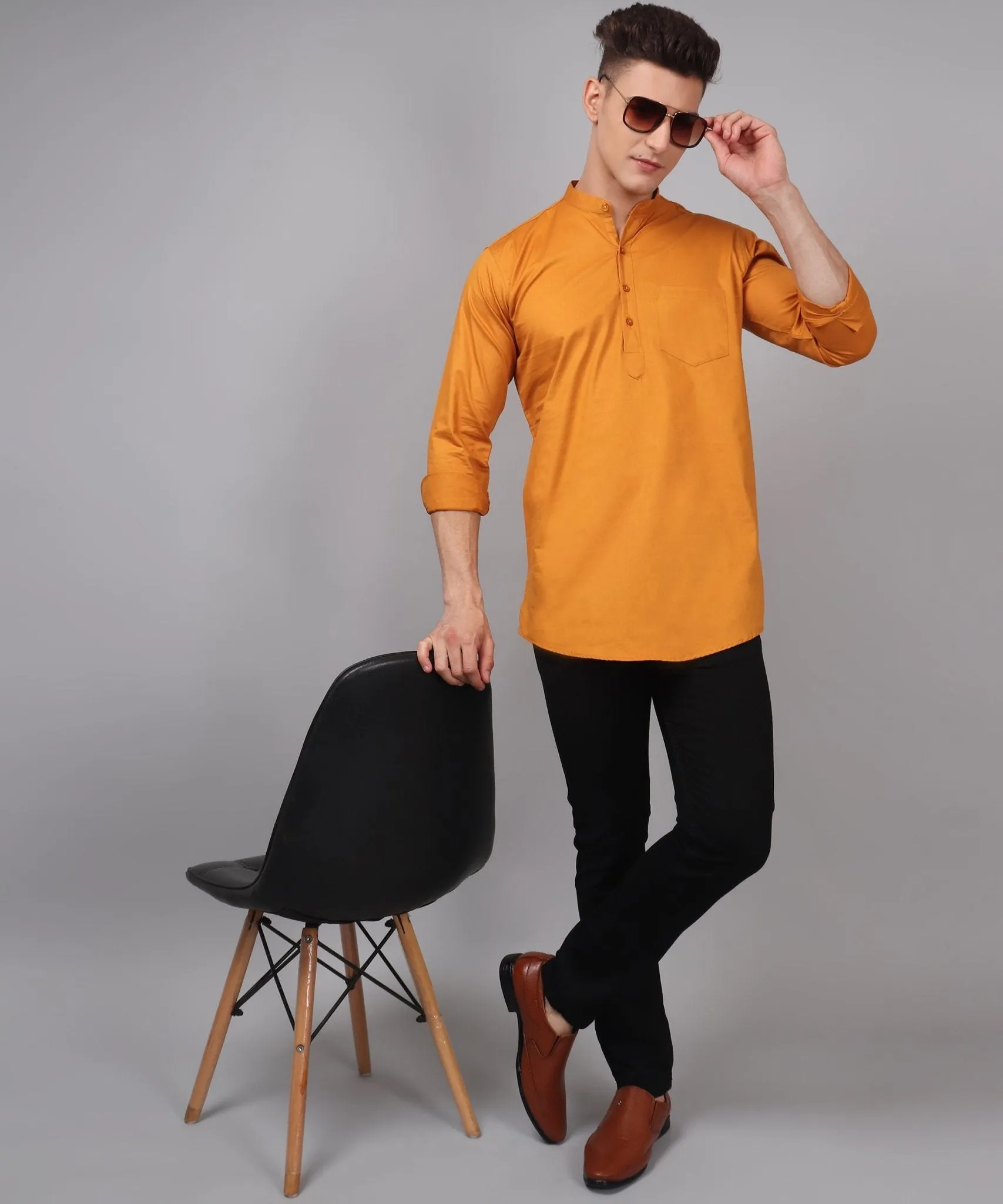 TryBuy Premium Cotton Made Trendy Ethnic Kurta for Men