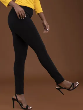 Vivo Basic Panelled Leisure Pants - Black