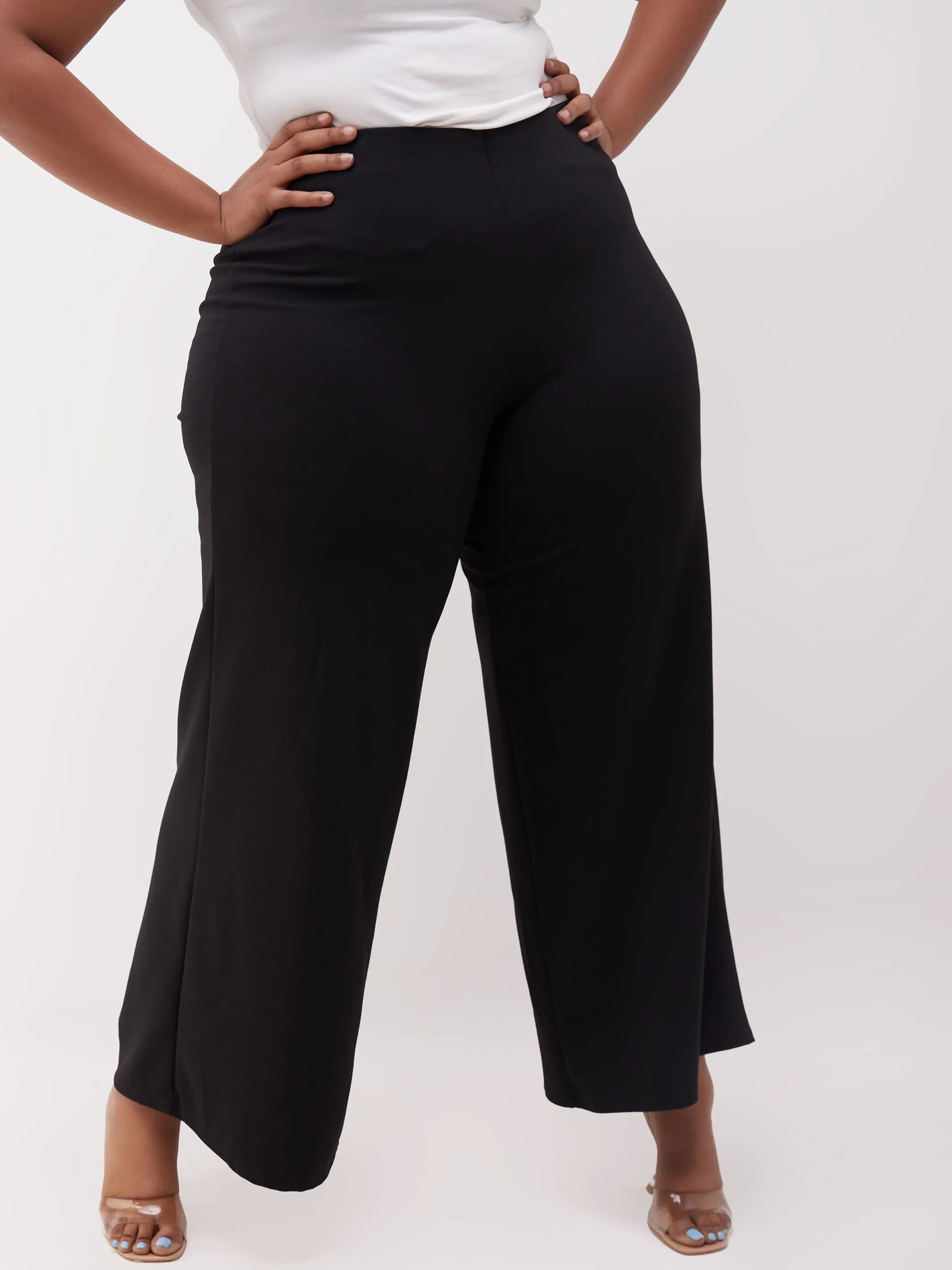 Vivo Dua Wide Leg Pants - Black