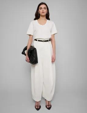 White Barrel Leg Pants-BESTSELLER