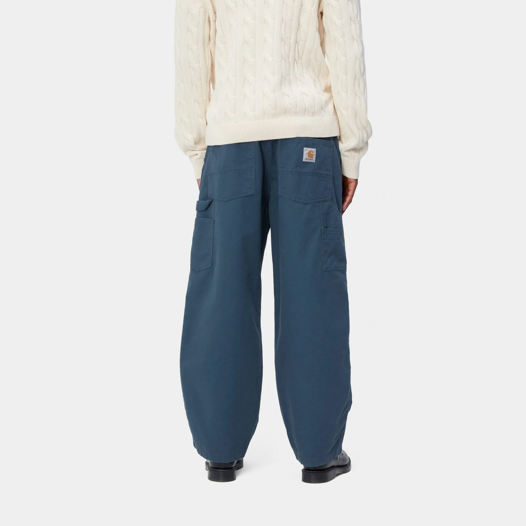 Wide Panel Double Front Pant | Naval