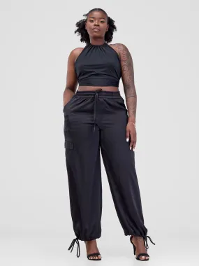 Zoya Luna Cargo Pants - Black